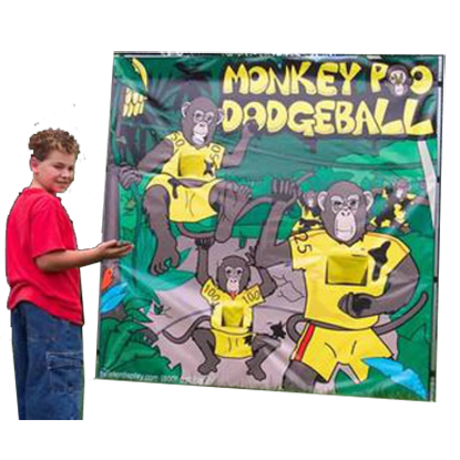 Monkey Poo Dodgeball Carnival Game